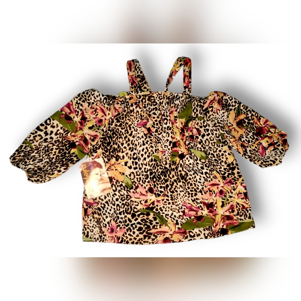 Zuleyka Rivera Miss Universe 2006  Para Press Womens Dress Shirt  Size Medium